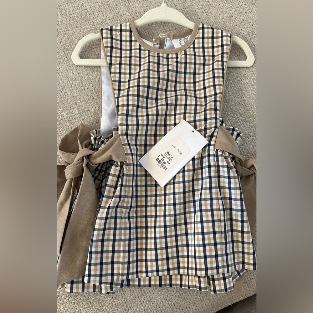Lulu Bebe plaid bow dress